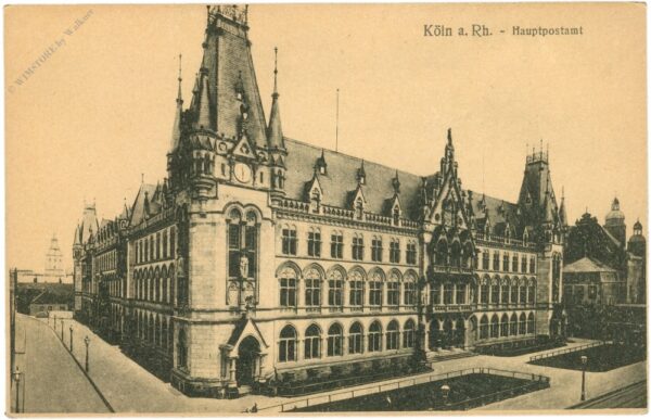 köln am rhein, hauptpostamt