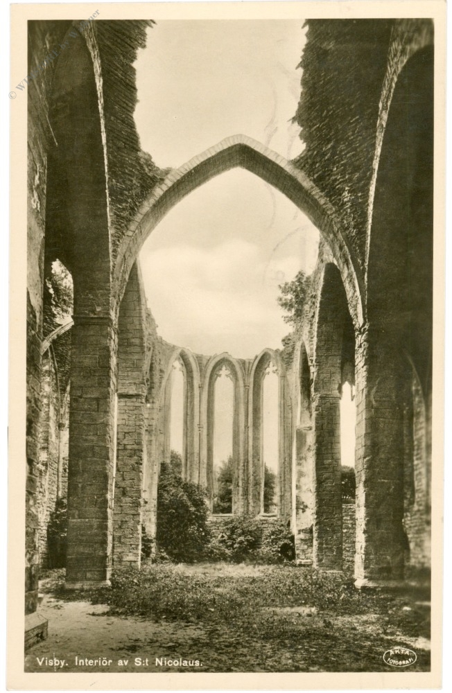 visby, interior von st. nicolaus visby, interior von st. nicolaus