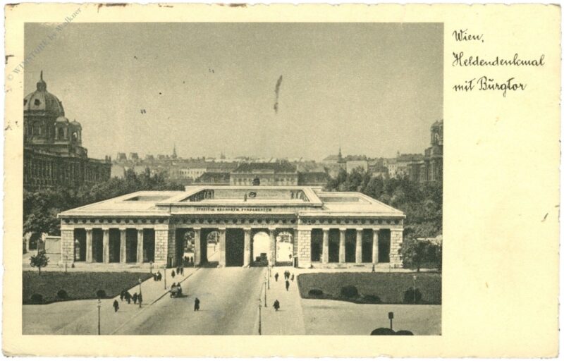wien 1, heldendenkmal mit burgtor wien 1, heldendenkmal mit burgtor