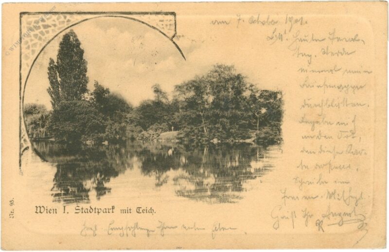 wien 1, stadtpark mit teich wien 1, stadtpark mit teich