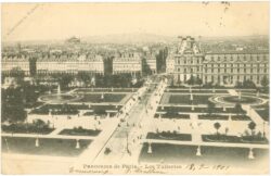 paris, panorama, les tuileries