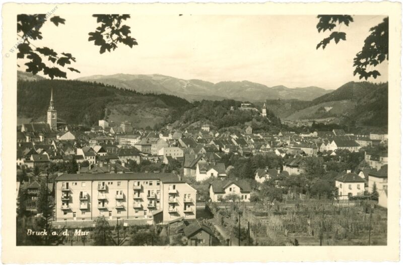 bruck an der mur, ortsansicht bruck an der mur, ortsansicht