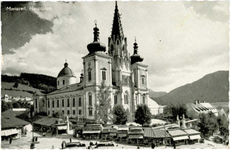 mariazell, hauptplatz mariazell, hauptplatz