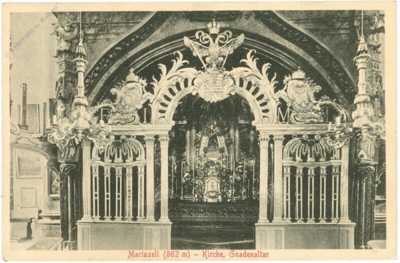 mariazell, kirche, gnadenaltar mariazell, kirche, gnadenaltar