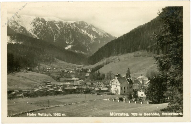 mürzsteg, ortsansicht, hohe veitsch mürzsteg, ortsansicht, hohe veitsch