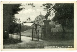 ludwigsburg, eingangstor zum schloss