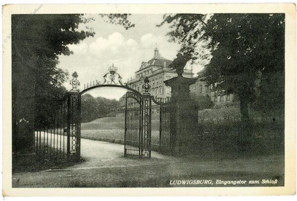 ludwigsburg, eingangstor zum schloss