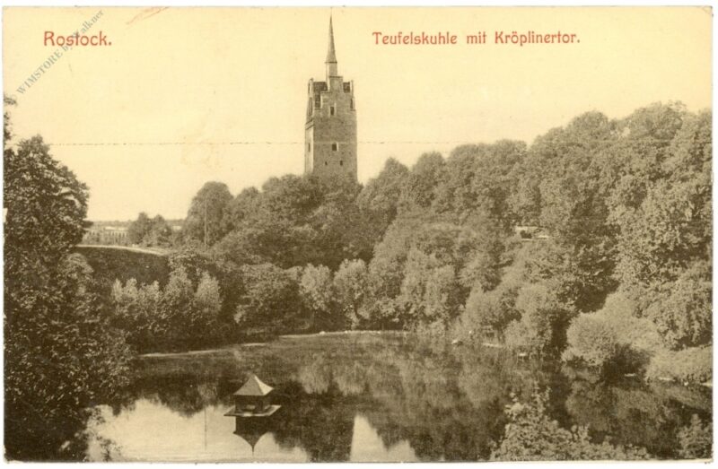 rostock, teufelskuhle mit kröplinertor rostock, teufelskuhle mit kröplinertor