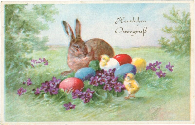 ostern, hase mit eiern ostern, hase mit eiern