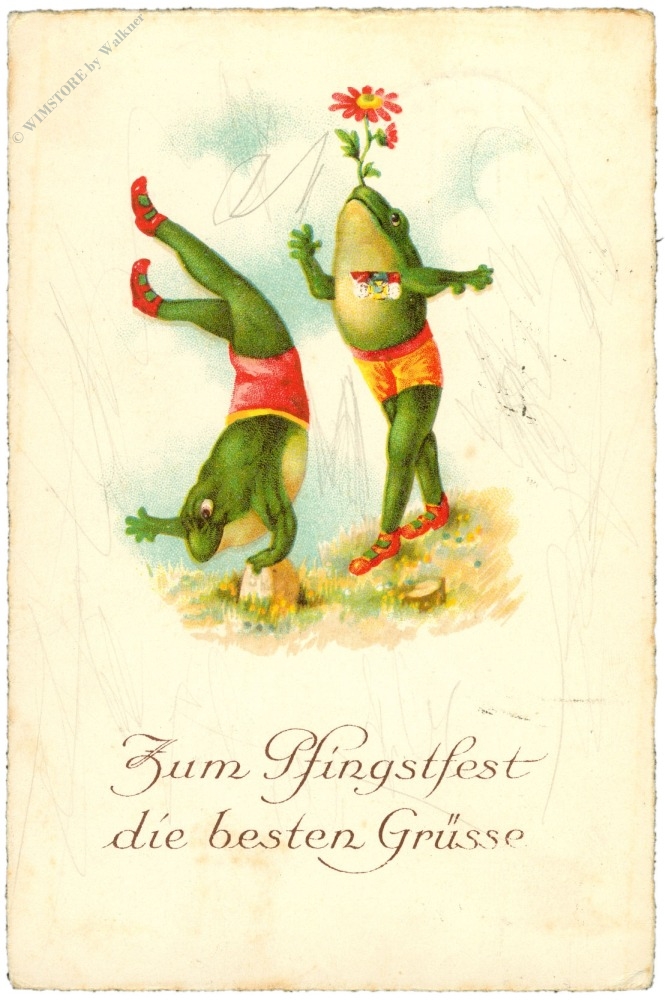 pfingsten, frösche pfingsten, frösche
