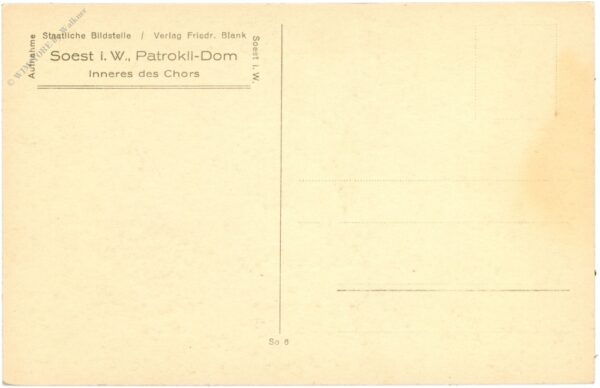 soest i.w., patrokli dom, inneres des chors