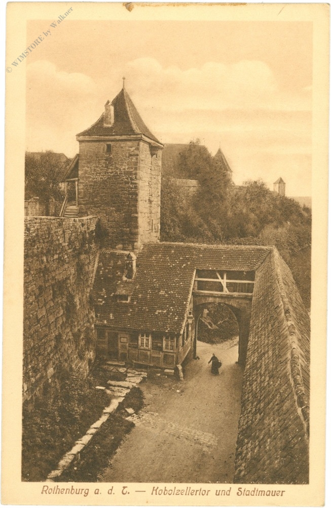 rothenburg o. tauber, kobolzellertor und stadtmauer rothenburg o. tauber, kobolzellertor und stadtmauer