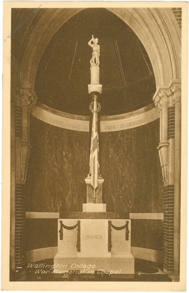 crowthorne, wellington college, war memorial in chapel crowthorne, wellington college, war memorial in chapel