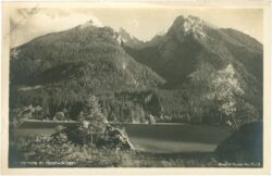 ramsau bei berchtesgaden, hintersee mit hochkalter