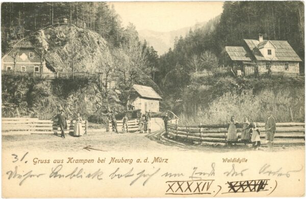 krampen, bei neuberg, gruss aus, waldidylle