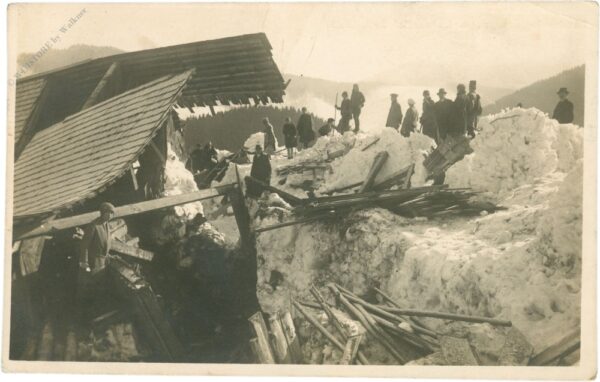 st. aegyd, lawinenkatastrophe in lahnsattel 2.2.1923