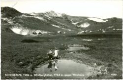schneealpe, windberghütten gegen windberg