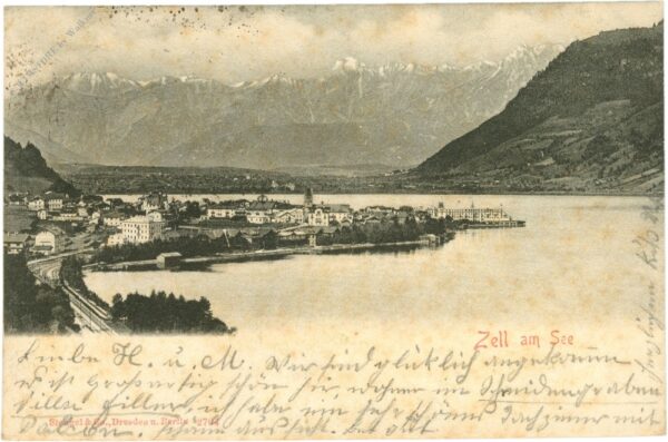zell am see, ortsansicht zell am see, ortsansicht