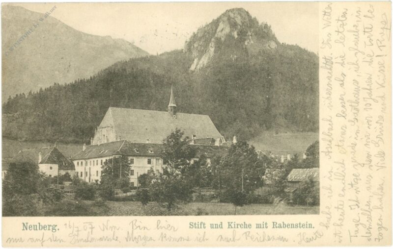 neuberg, stift und kirche mit rabenstein neuberg, stift und kirche mit rabenstein
