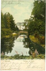 düsseldorf, benrath, schloss mit park