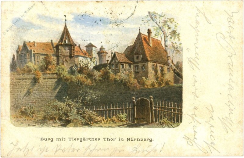 nürnberg, burg mit tiergärtner tor nürnberg, burg mit tiergärtner tor