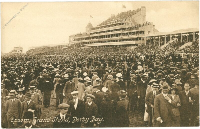 epsom, grand stand, derby day epsom, grand stand, derby day