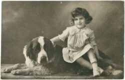 kind mit hund