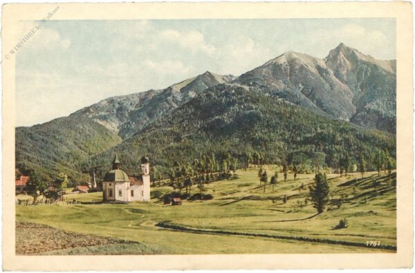 seefeld in tirol, seekirchlein mit reitherspitze
