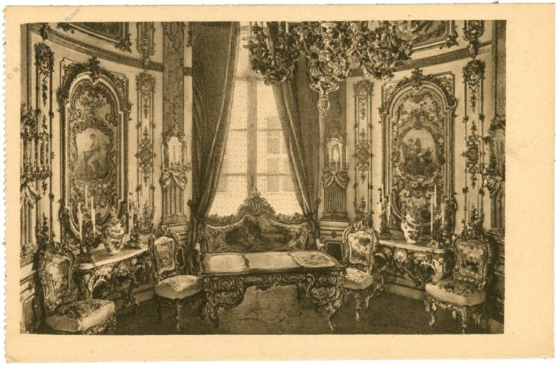 herrenchiemsee, schloss, pozrellanzimmer herrenchiemsee, schloss, pozrellanzimmer