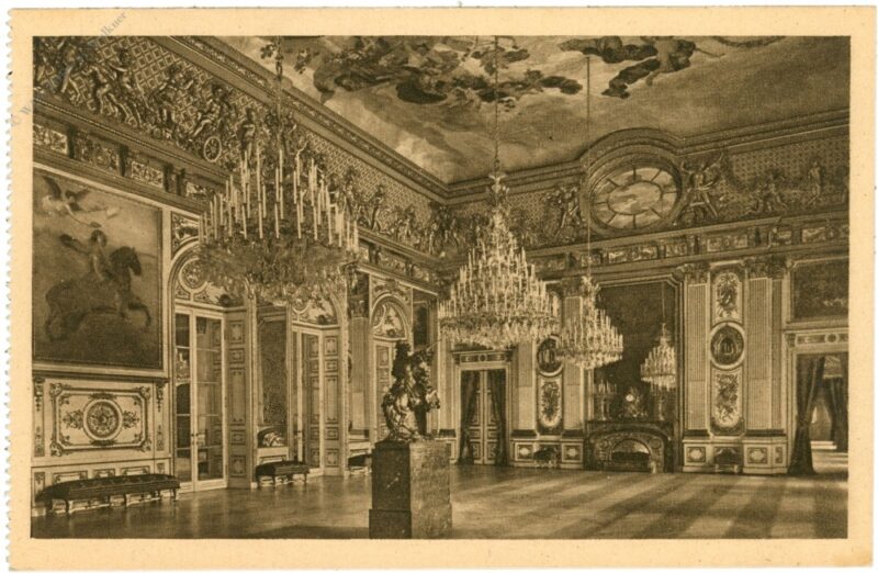 herrenchiemsee, schloss, ochsenaugensaal herrenchiemsee, schloss, ochsenaugensaal