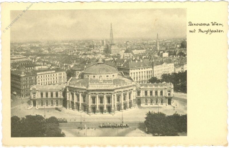 wien 1, panorama mit burgtheater wien 1, panorama mit burgtheater
