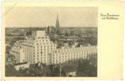 wien, panorama mit hochhaus