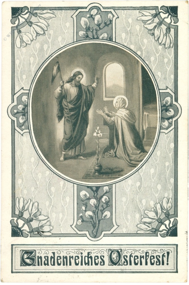 ostern, kirchenszene ostern, kirchenszene