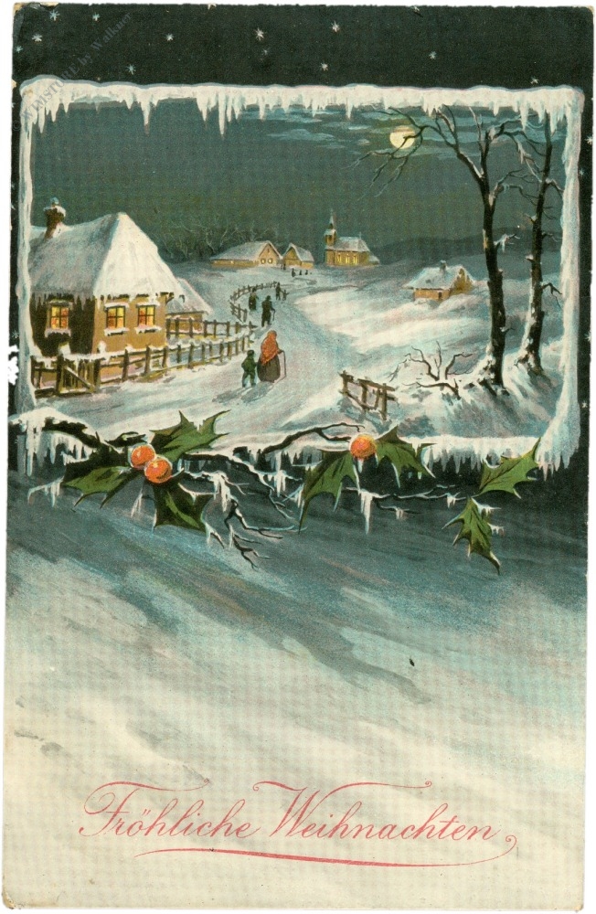 weihnachten, verschneite landschaft weihnachten, verschneite landschaft