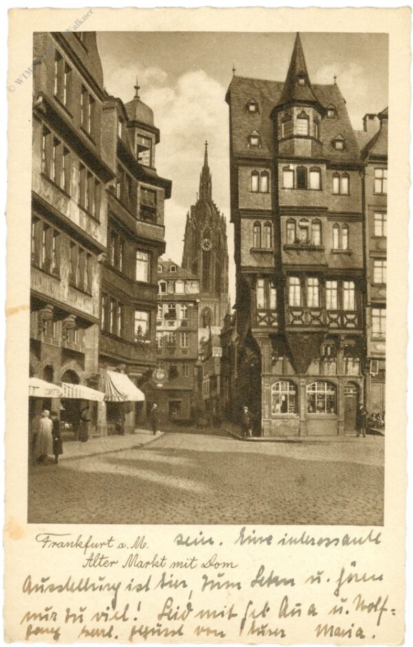 frankfurt am main, alter markt mit dom