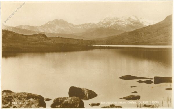 snowdon, from capel curig lake