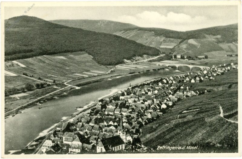 zettingen an der mosel, ortsansicht zettingen an der mosel, ortsansicht