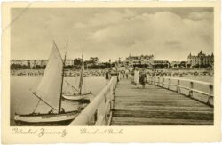 ostseebad zinnowitz, strand mit brücke