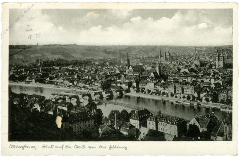 würzburg, blick auf die stadt würzburg, blick auf die stadt