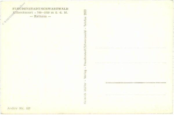 freudenstadt im schwarzwald, rathaus
