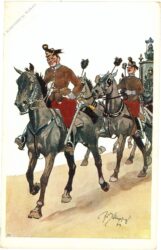 soldaten, auf hohem ross