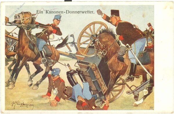 soldaten, ein kanonen donnerwetter