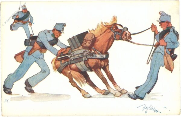 soldaten, stures pferd