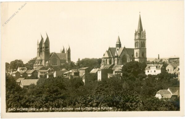 bad homburg, erlöser kirche und katholische kirche