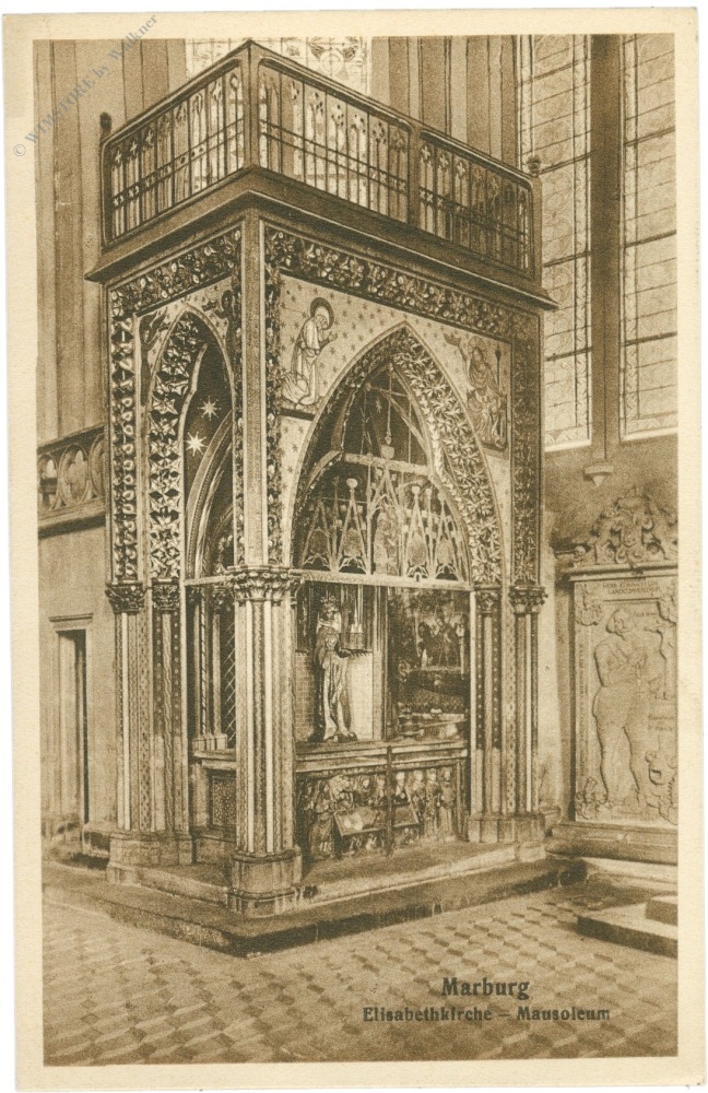 marburg, elisabethkirche, mausoleum marburg, elisabethkirche, mausoleum