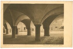 ulm an der donau, halle im neuen bau
