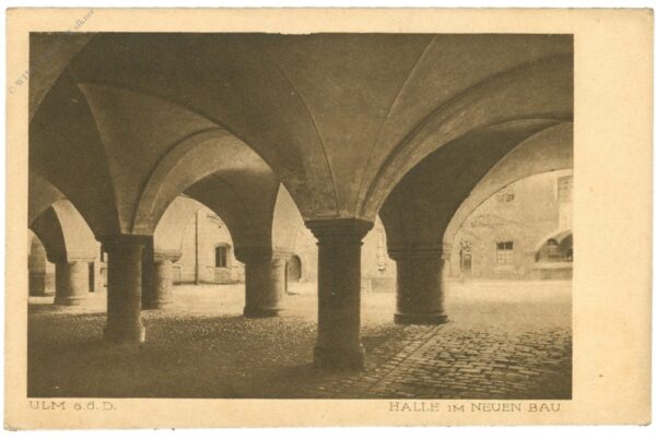 ulm an der donau, halle im neuen bau