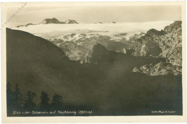 königsee, blick vom der gotzenalm auf hochkönig