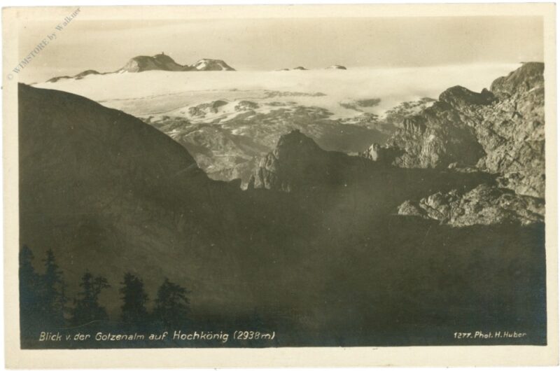königsee, blick vom der gotzenalm auf hochkönig königsee, blick vom der gotzenalm auf hochkönig