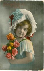 mädchen mit blumen